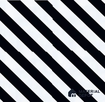Parking Floor Tile TL 00423 Zebra White 16 x 16 inch Vitrified Anti Skid Matte Finish Heavy Duty Tile - 12 mm | Suitable For Balcony, Terrace, Bathroom | Pattern Alignment May Vary | 2-3 mm Spacer is Mandatory