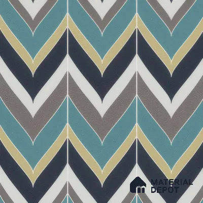 Moroccan Wall & Floor Tile TL 00223 Green & Blue 1 ft x 1 ft Matte Finish Ceramic Tile - 9 mm | Suitable For Kitchen, Bathroom, Dining Area | Please Expect a Slight Variation of Pattern