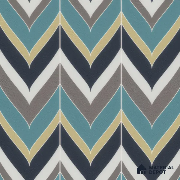 Moroccan Wall & Floor Tile TL 00223 Green & Blue 1 ft x 1 ft Matte Finish Ceramic Tile - 9 mm | Suitable For Kitchen, Bathroom, Dining Area | Please Expect a Slight Variation of Pattern