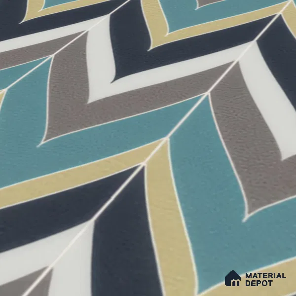 Moroccan Wall & Floor Tile TL 00223 Green & Blue 1 ft x 1 ft Matte Finish Ceramic Tile - 9 mm | Suitable For Kitchen, Bathroom, Dining Area | Please Expect a Slight Variation of Pattern