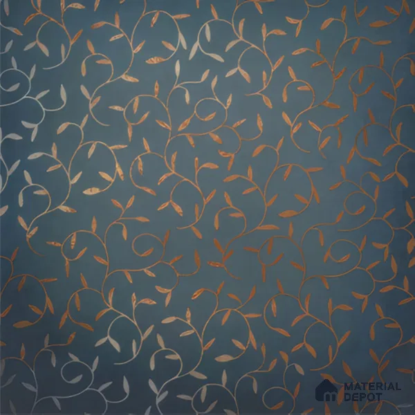 Moroccan Wall & Floor Tile TL 00214 A Pattern 1 Goldy Blue 1 ft x 1 ft Matte Finish Ceramic Tile - 9 mm | Random Design | Suitable For Kitchen, Bathroom, Dining Area | Please Expect a Slight Variation of Pattern