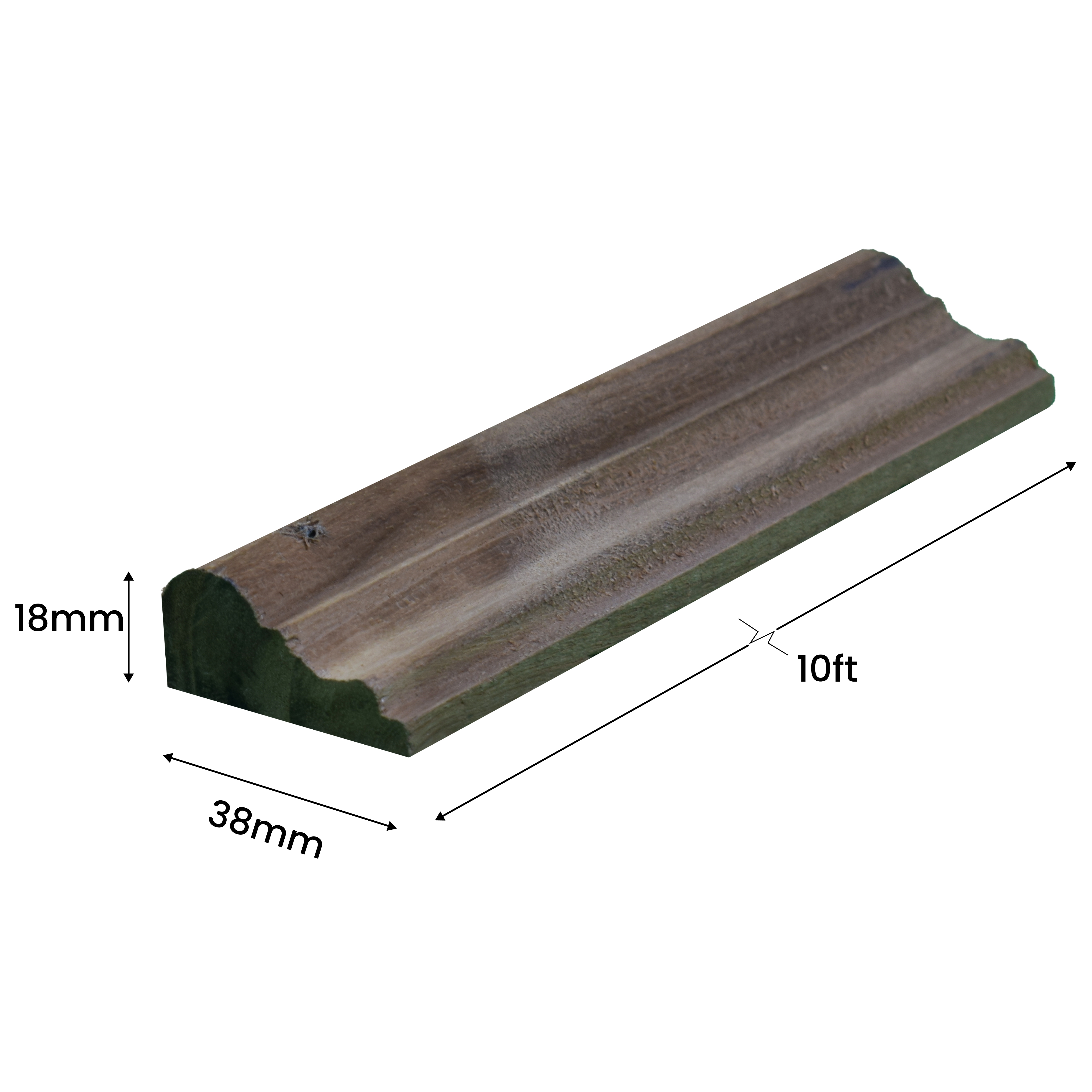 Ready To Install DIY Finished Teak Wood Designer Wainscot French Wall Moulding Design 1 Granulux PM 00295 C | 7.5 ft x 38 mm x 18 mm | Nail & Adhesive Installation