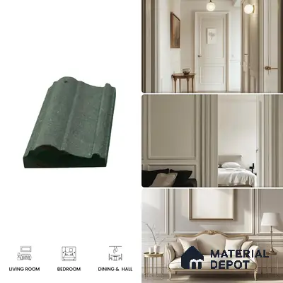 DIY Unfinished HDHMR Designer Paintable Wainscot French Wall Moulding Design 1 Greenova PM 00297 | 8 ft x 65 mm x 18 mm | Nail & Adhesive Installation