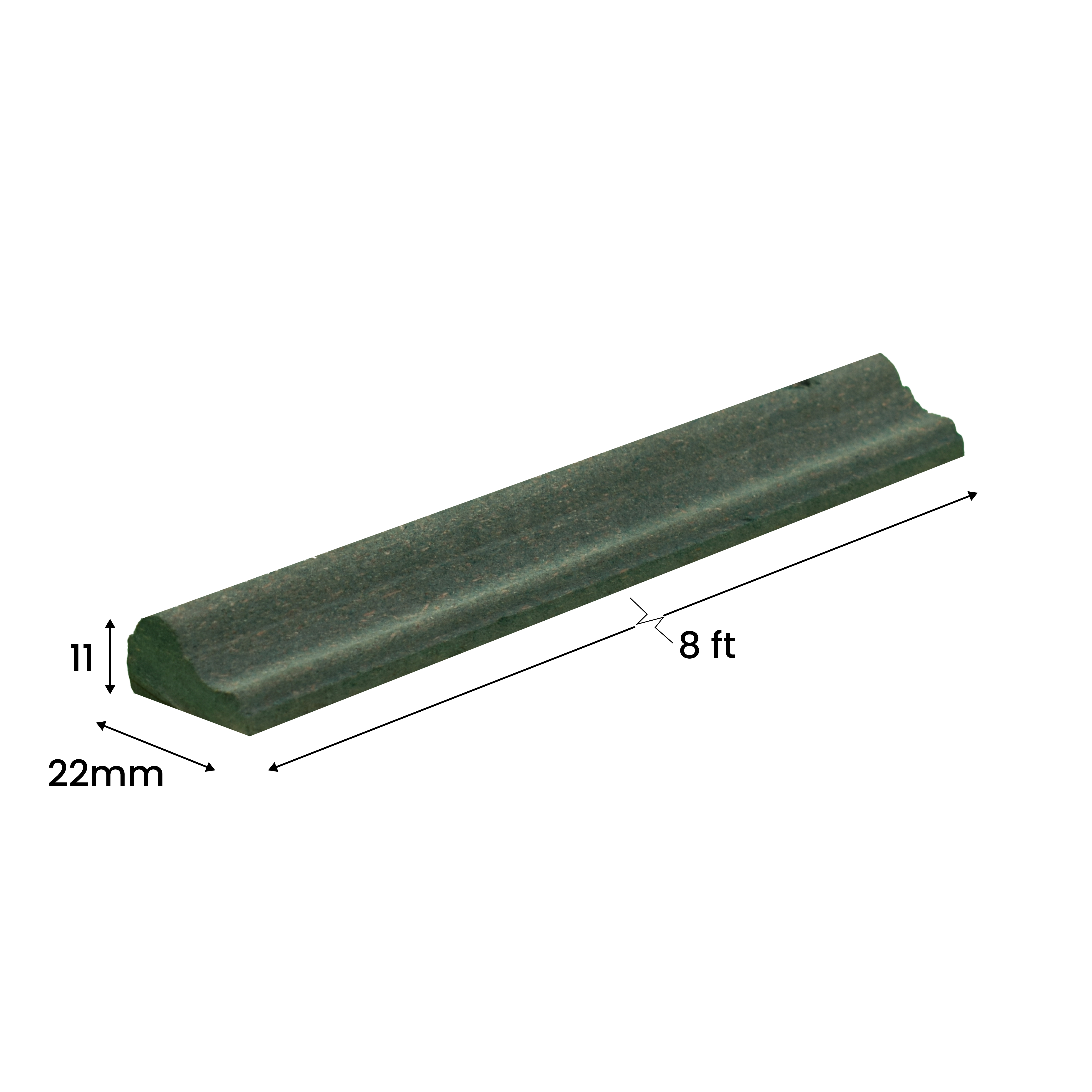 DIY Unfinished HDHMR Designer Paintable Wainscot French Wall Moulding Design 1 Greenova PM 00297 E | 8 ft x 22 mm x 12 mm | Nail & Adhesive Installation