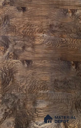 Metalic Ash Burls Crotch Black 2440x1220 mm Silicon Natural Veneer - 3.7 mm