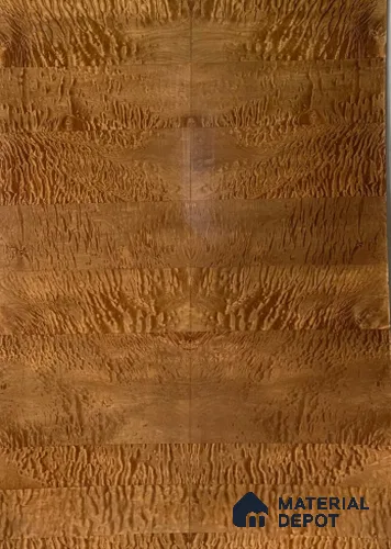 Metalic Quilted Maple 2440x1220 mm Silicon Natural Veneer - 3.7 mm