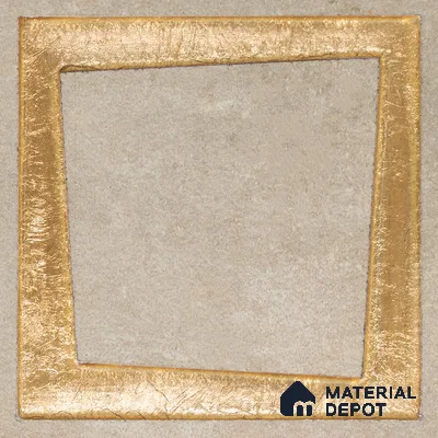 Metallic Wall Handmade Tile TL 05876 Golden Frame 98 mm x 98 mm Vitrified - 9 mm | Single Pattern | Suitable For Living Room, Bedroom, Kitchen