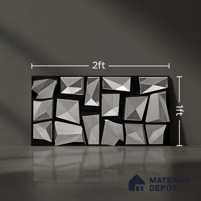 Metallic Wall Tile TL 05503 B Lustra Obsidian Flow 2 ft x 1 ft Ceramic Metallic Finish - 9 mm | Suitable for Bathroom, Kitchen (Sample)