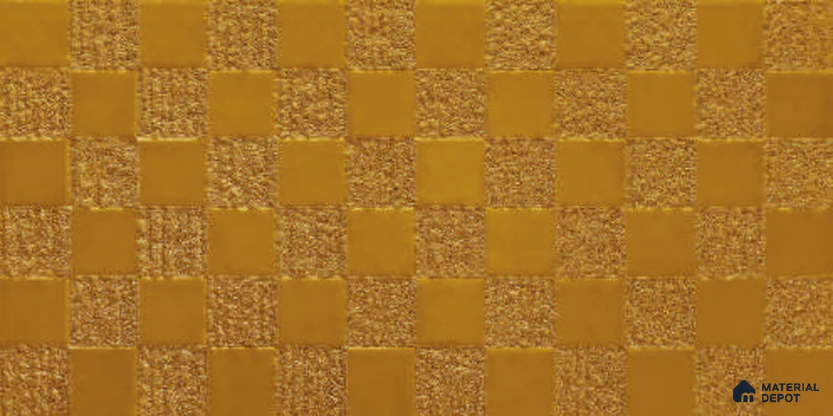 Metallic Wall Tile TL 05496 B Lustra Opulent Gold 2 ft x 1 ft Ceramic Metallic Finish - 9 mm | Suitable for Bathroom, Kitchen (Sample)