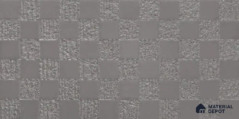 Metallic Wall Tile TL 05496 Lustra Opulent Silver 2 ft x 1 ft Ceramic Metallic Finish - 9 mm | Suitable for Bathroom, Kitchen (Sample)