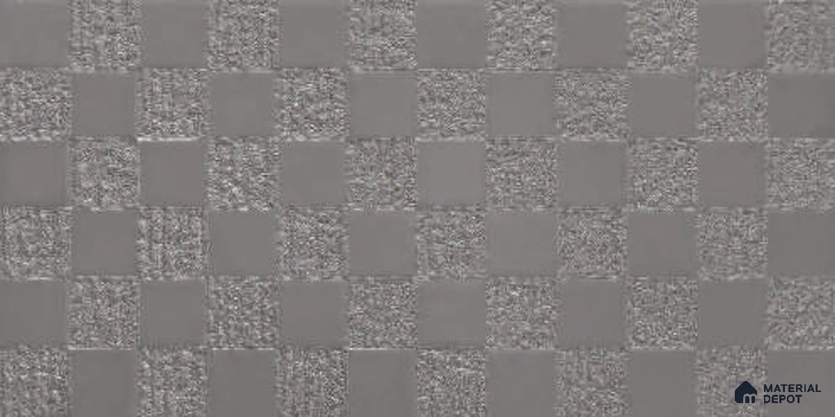 Metallic Wall Tile TL 05496 Lustra Opulent Silver 2 ft x 1 ft Ceramic Metallic Finish - 9 mm | Suitable for Bathroom, Kitchen (Sample)