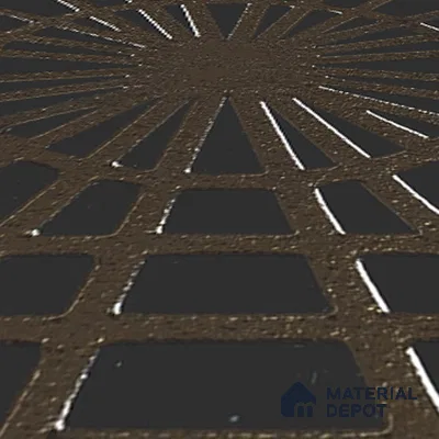 Metallic Wall Handmade Tile TL 05866 C Radiant Star Bronze Charm 148 mm x 148 mm Vitrified - 9 mm | 6 Random Patterns | Suitable For Kitchen, Accent/Feature Wall, Bathroom