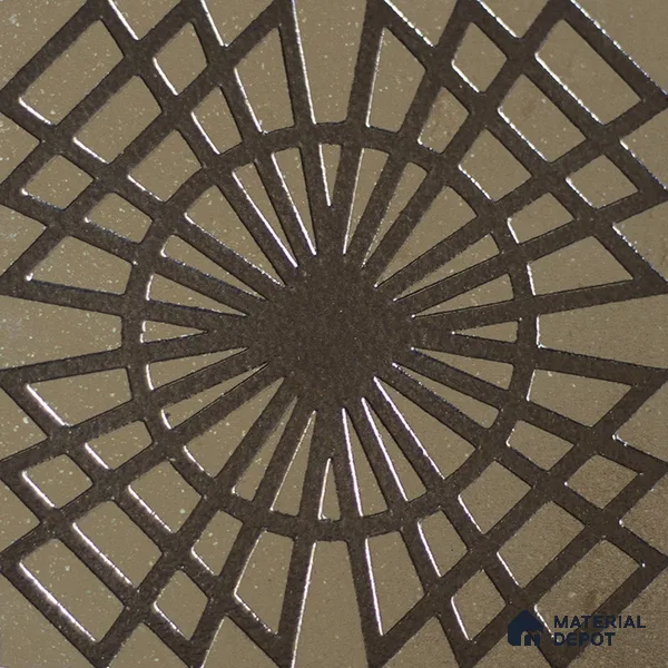 Metallic Wall Handmade Tile TL 05866 I Radiant Star Antique Charm 148 mm x 148 mm Vitrified - 9 mm | 6 Random Patterns | Suitable For Kitchen, Bathroom, Accent/Feature Wall