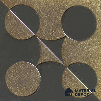 Metallic Wall Handmade Tile TL 05867 F Sphere Divide Opulent Metal 96 mm x 96 mm Vitrified - 9 mm | 8 Random Patterns | Suitable For Living Room, Bedroom, Kitchen