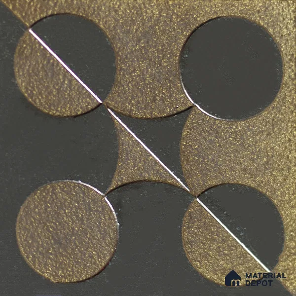 Metallic Wall Handmade Tile TL 05867 F Sphere Divide Opulent Metal 96 mm x 96 mm Vitrified - 9 mm | 8 Random Patterns | Suitable For Living Room, Bedroom, Kitchen