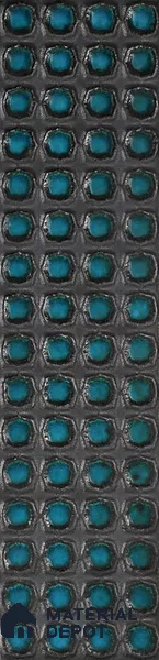 Metallic Wall Handmade Tile TL 05869 B Pattern 2 Turquoise Luxe 297 mm x 72 mm Vitrified - 9 mm | 4 Random Patterns | Suitable For Living Room, Bedroom, Kitchen