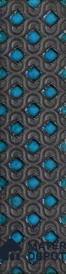 Metallic Wall Handmade Tile TL 05869 Pattern 1 Turquoise Luxe 297 mm x 72 mm Vitrified - 9 mm | 4 Random Patterns | Suitable For Living Room, Bedroom, Kitchen