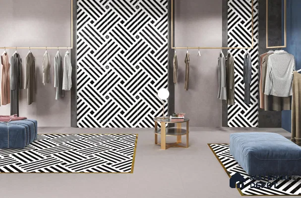 TL 03313 Aristo Black 600 x 600 mm Carving Matte Finish GVT Moroccan Tile - 9 mm | Please Expect a Slight Variation of Pattern (Sample)