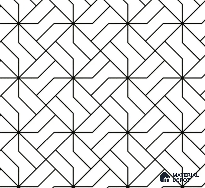 TL 03316 Artile 600 x 600 mm Carving Matte Finish GVT Moroccan Tile - 9 mm | Please Expect a Slight Variation of Pattern (Sample)