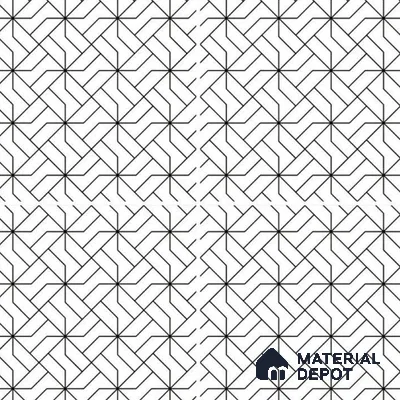 TL 03316 Artile 600 x 600 mm Carving Matte Finish GVT Moroccan Tile - 9 mm | Please Expect a Slight Variation of Pattern (Sample)