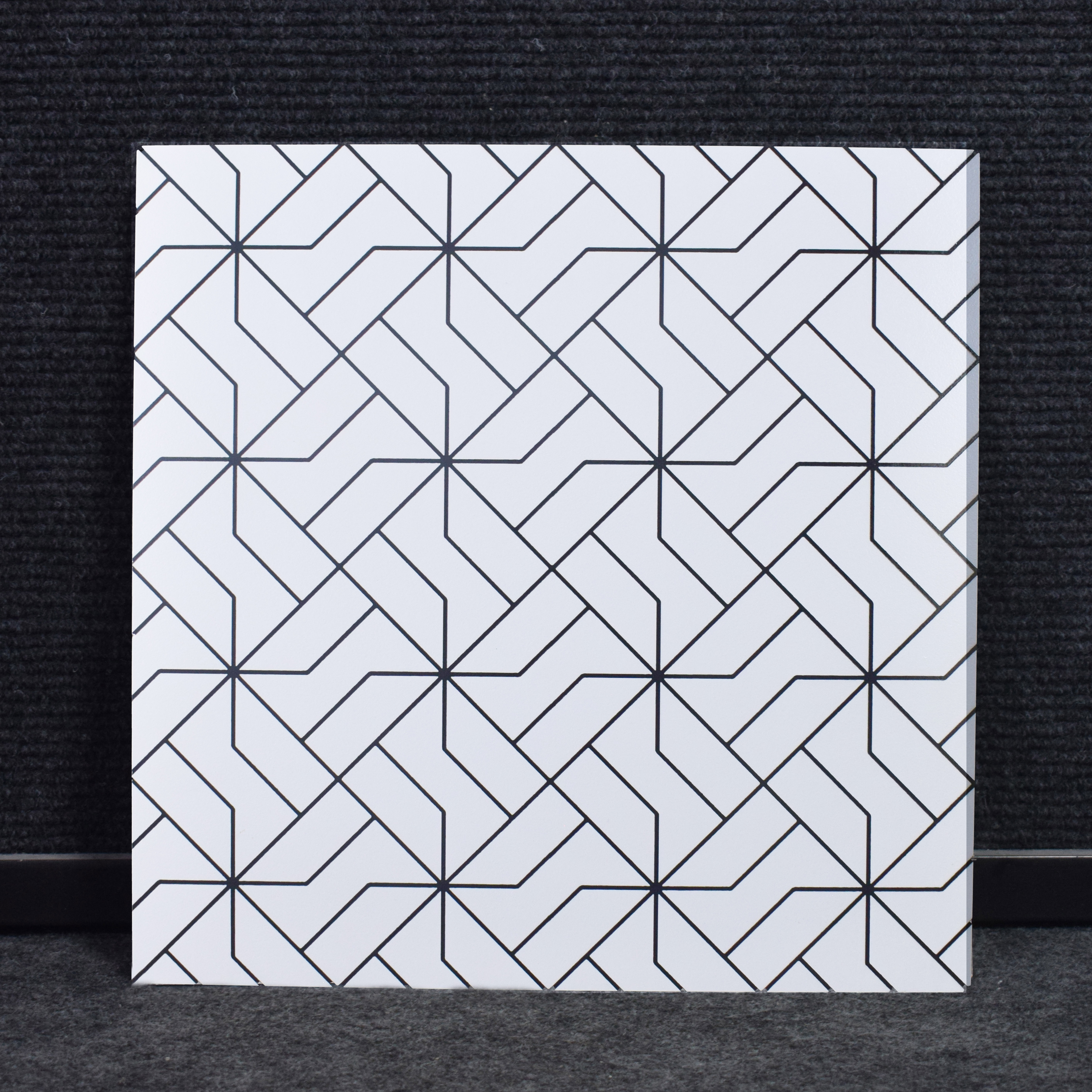 TL 03316 Artile 600 x 600 mm Carving Matte Finish GVT Moroccan Tile - 9 mm | Please Expect a Slight Variation of Pattern (Sample)