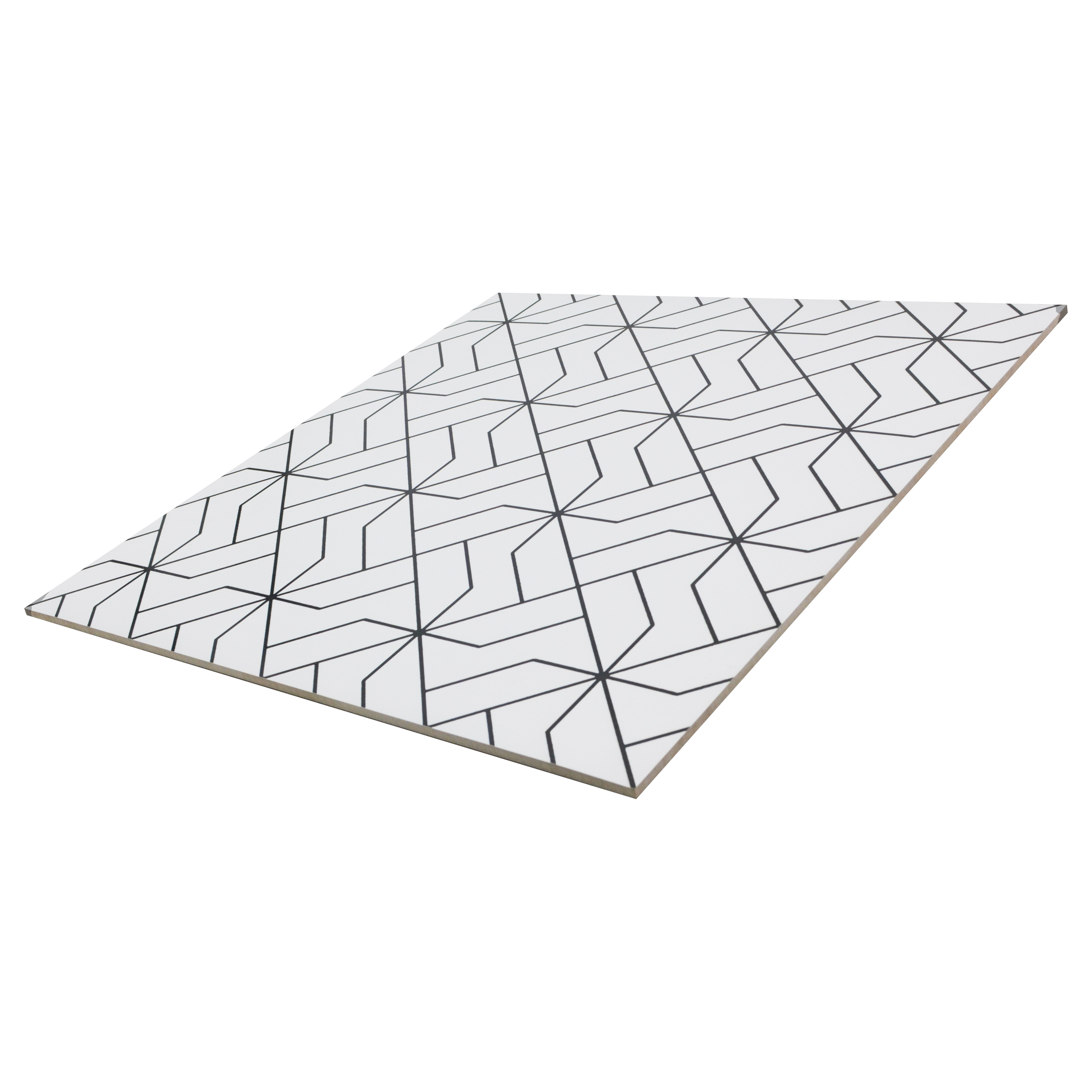 TL 03316 Artile 600 x 600 mm Carving Matte Finish GVT Moroccan Tile - 9 mm | Please Expect a Slight Variation of Pattern (Sample)