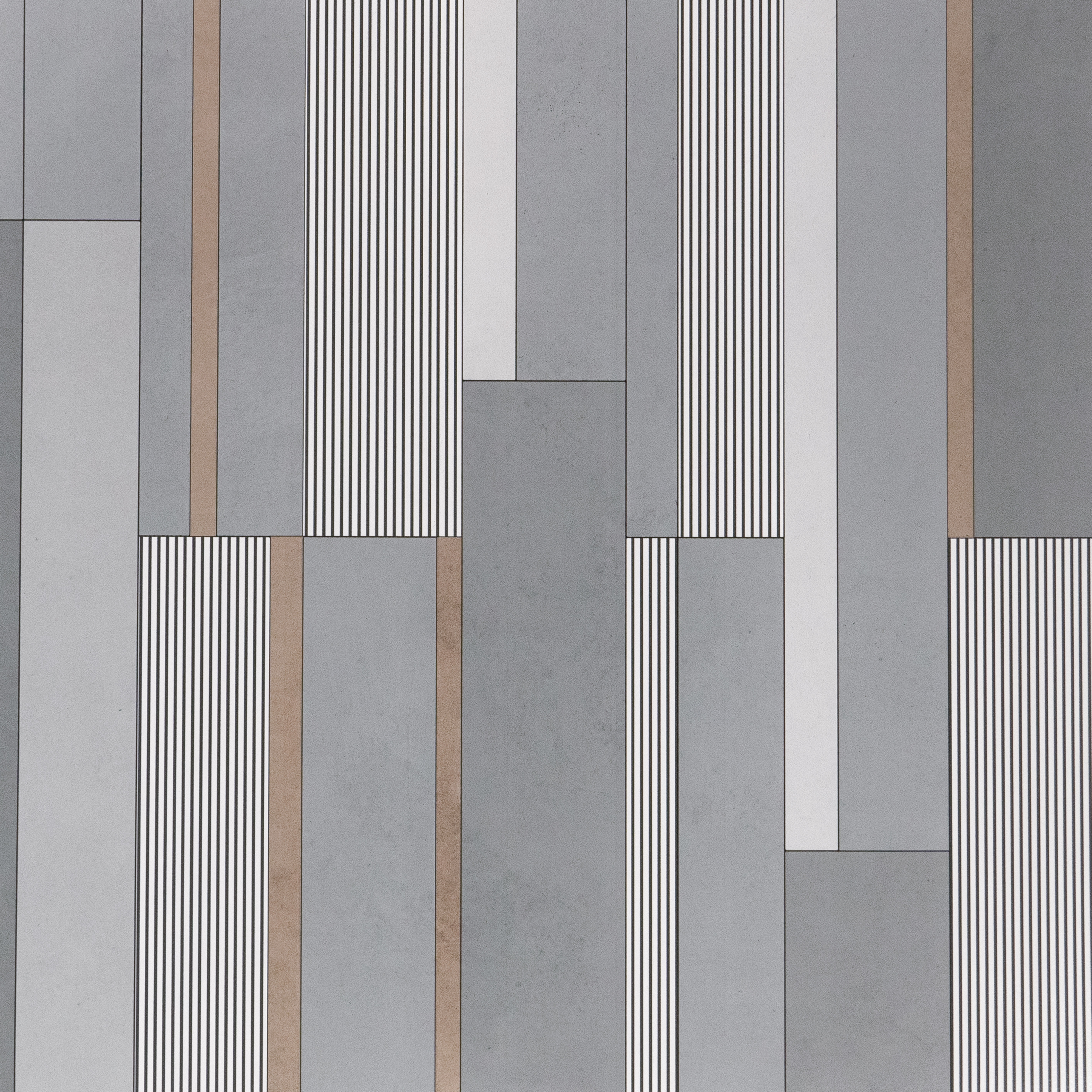 TL 03326 Cyprus Grey 600 x 600 mm Carving Matte Finish GVT Moroccan Tile - 9 mm (Sample)