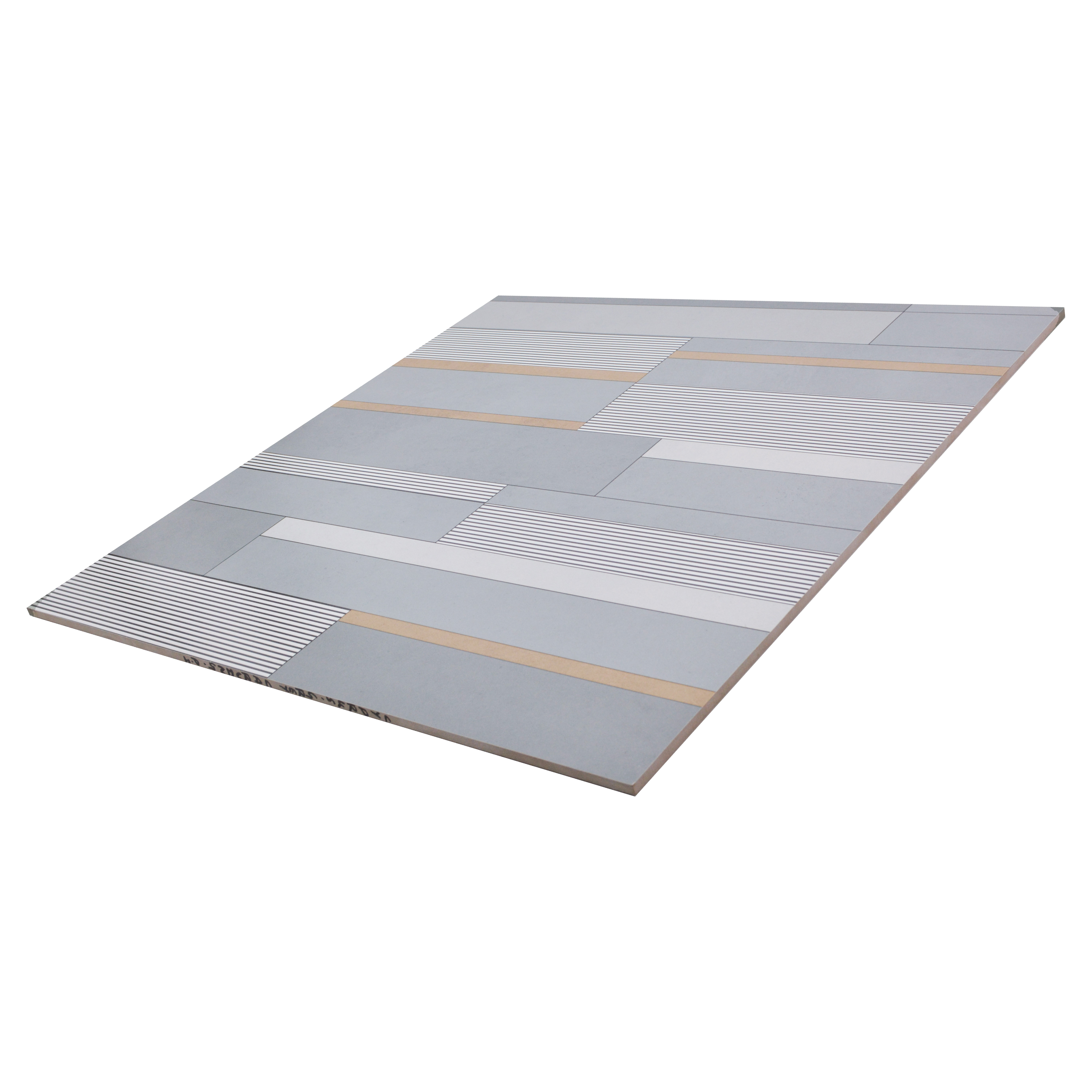 TL 03326 Cyprus Grey 600 x 600 mm Carving Matte Finish GVT Moroccan Tile - 9 mm (Sample)