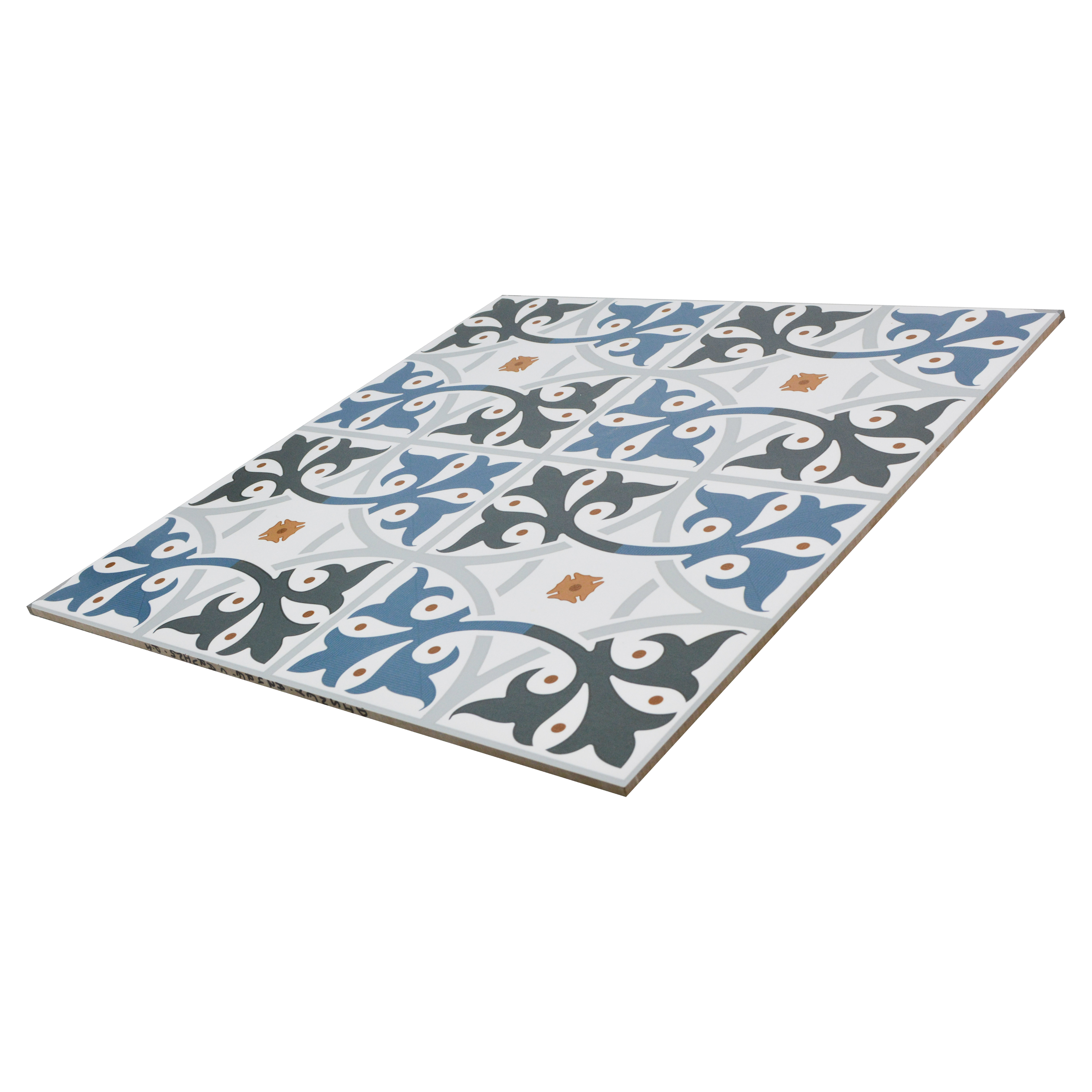 TL 03328 Disney Azure 600 x 600 mm Carving Matte Finish GVT Moroccan Tile - 9 mm | Please Expect a Slight Variation of Pattern (Sample)