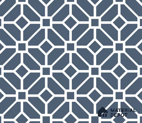 TL 03330 Eclipse Azul 600 x 600 mm Carving Matte Finish GVT Moroccan Tile - 9 mm (Sample)