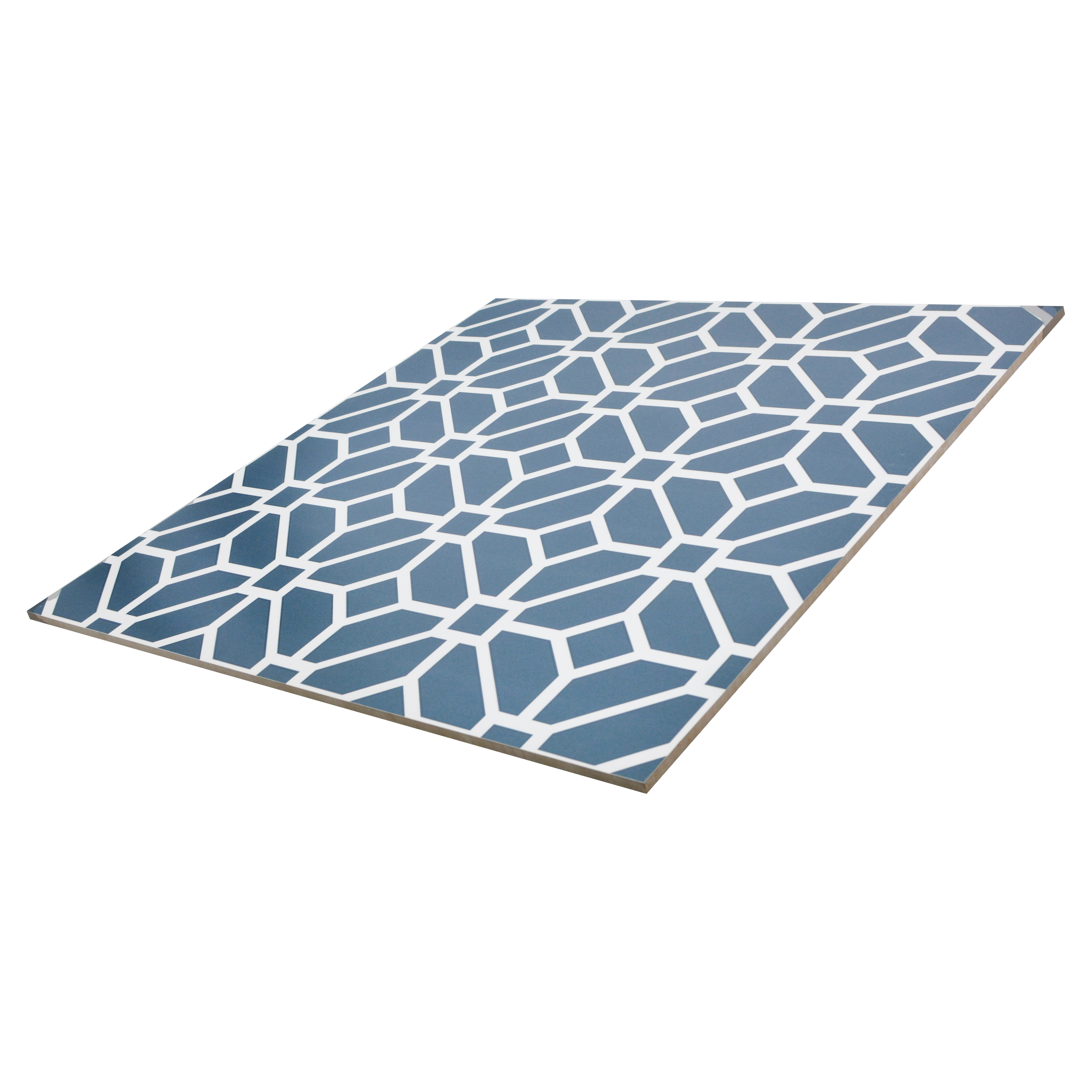TL 03330 Eclipse Azul 600 x 600 mm Carving Matte Finish GVT Moroccan Tile - 9 mm (Sample)