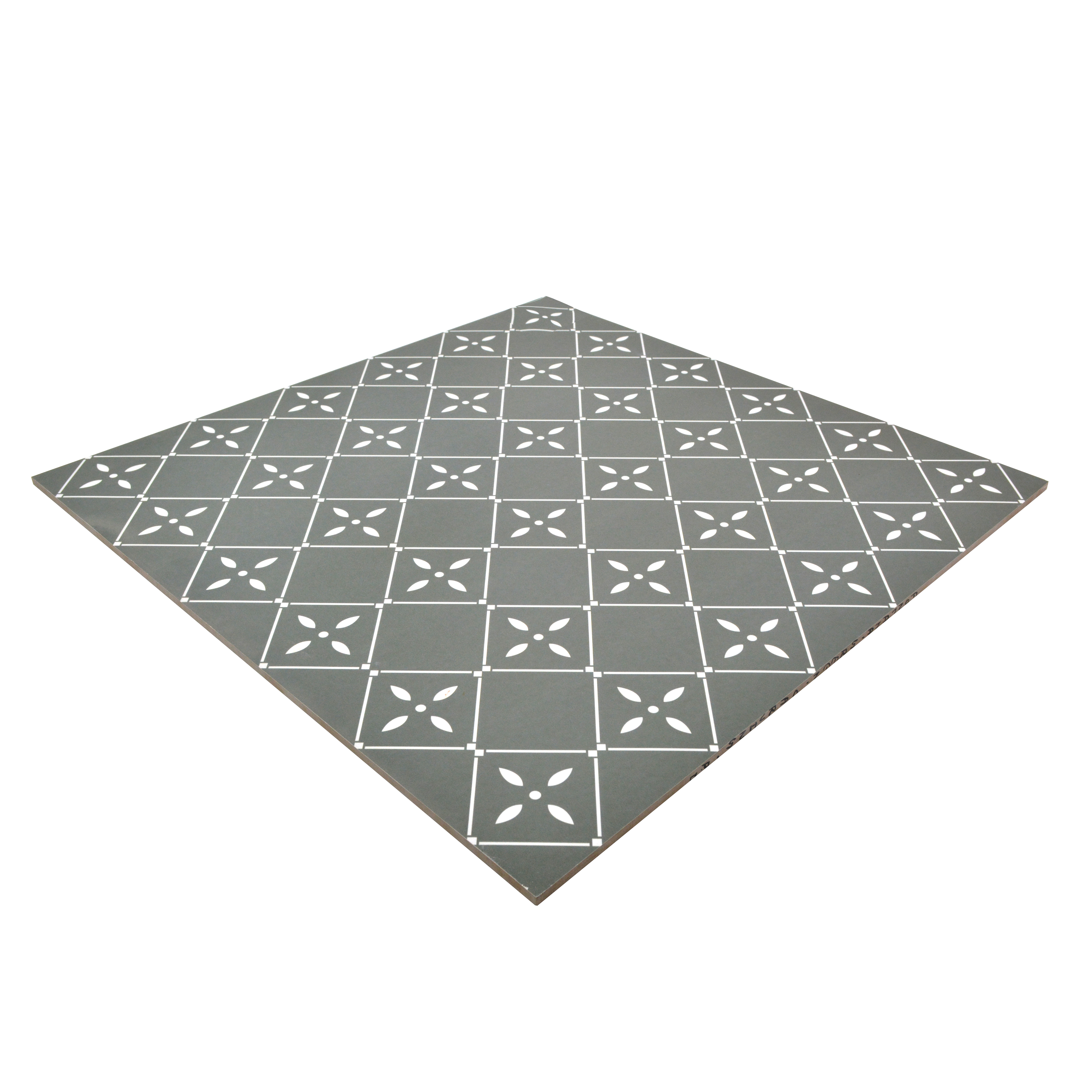 TL 03342 Fontana Green 600 x 600 mm Carving Matte Finish GVT Moroccan Tile - 9 mm | Please Expect a Slight Variation of Pattern (Sample)