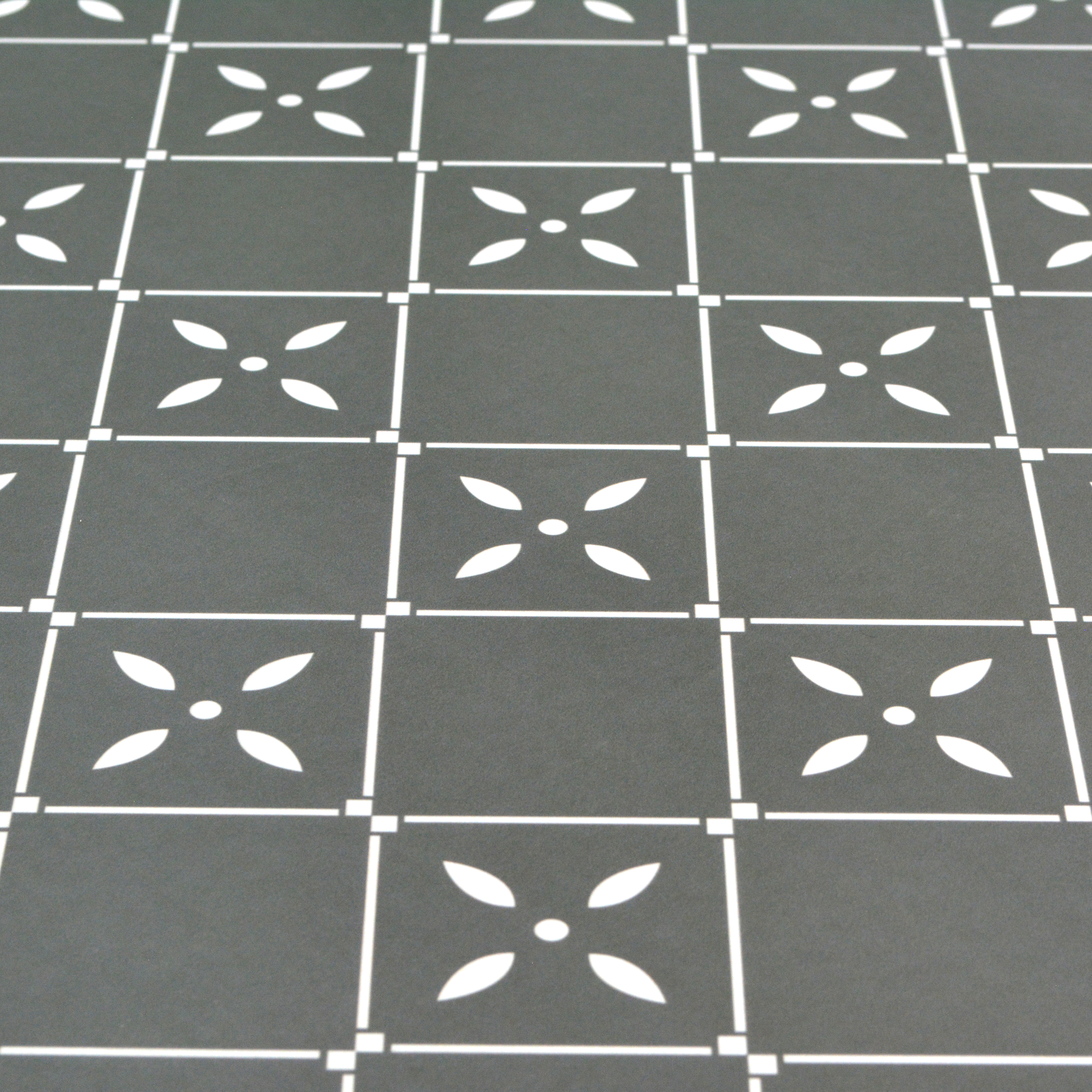 TL 03342 Fontana Green 600 x 600 mm Carving Matte Finish GVT Moroccan Tile - 9 mm | Please Expect a Slight Variation of Pattern (Sample)