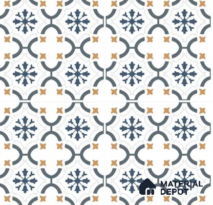 TL 03346 Greek Vase 600 x 600 mm Carving Matte Finish GVT Moroccan Tile - 9 mm (Sample)