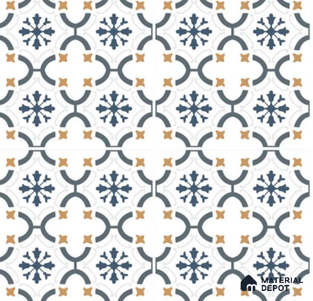 TL 03346 Greek Vase 600 x 600 mm Carving Matte Finish GVT Moroccan Tile - 9 mm (Sample)
