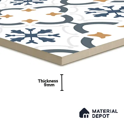 TL 03346 Greek Vase 600 x 600 mm Carving Matte Finish GVT Moroccan Tile - 9 mm (Sample)