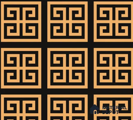 TL 03351 Marvel Gold 600 x 600 mm Carving Matte Finish GVT Moroccan Tile - 9 mm (Sample)