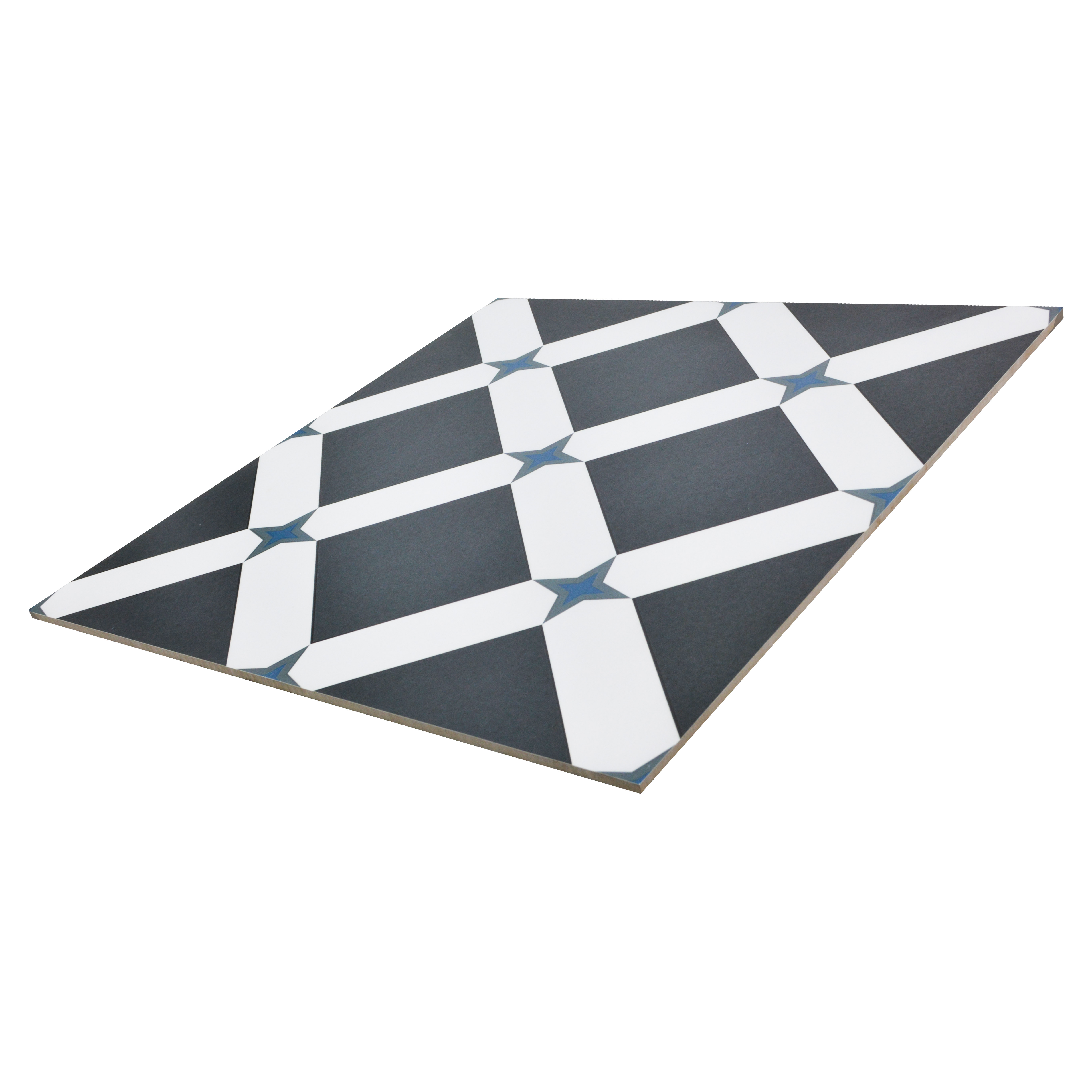 TL 03353 Mistero Black 600 x 600 mm Carving Matte Finish GVT Moroccan Tile - 9 mm | Please Expect a Slight Variation of Pattern