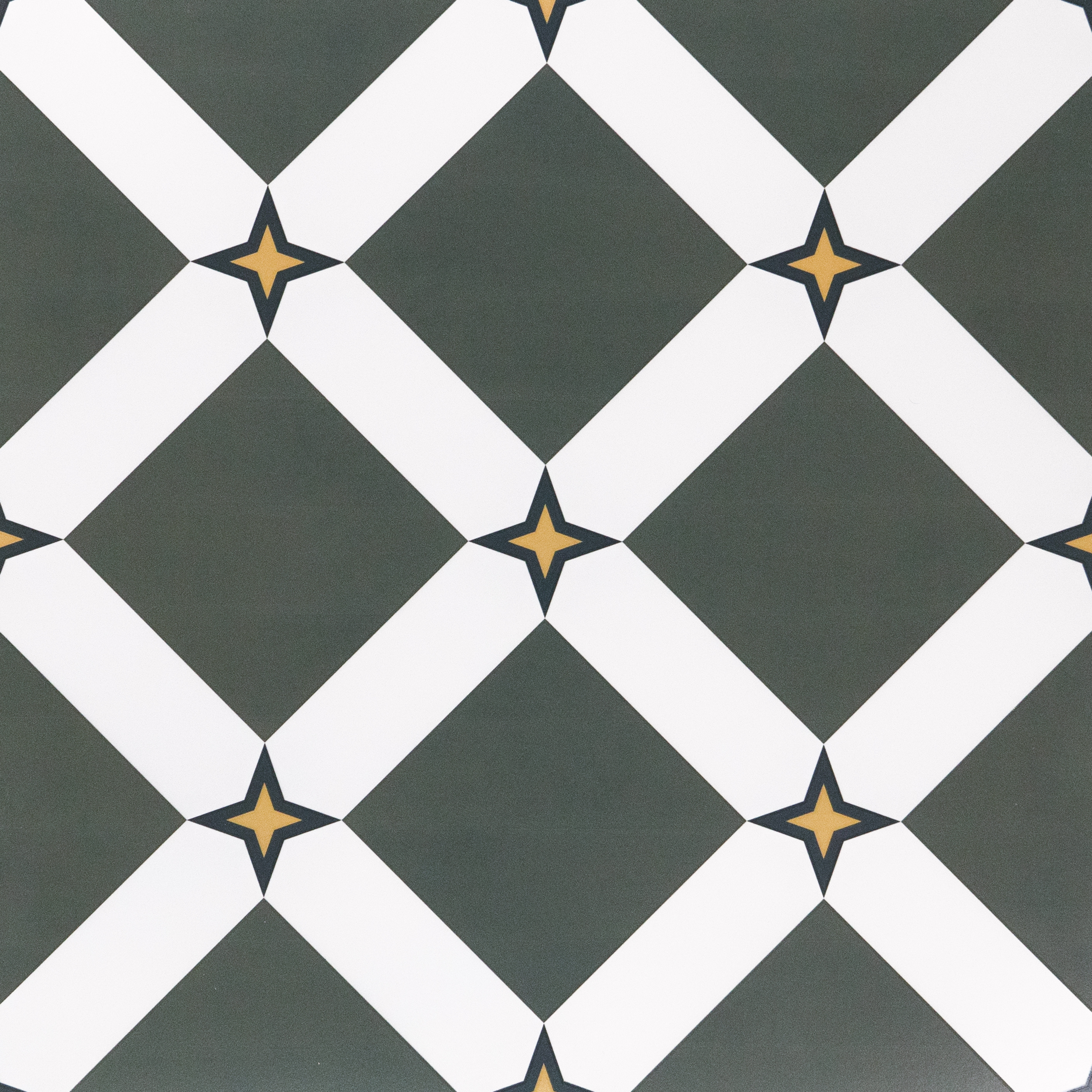 Moroccan Floor & Wall Tile TL 03354 Mistero Green 2 ft x 2 ft Carving Matte Finish Vitrified Tile - 9 mm | Suitable For Kitchen, Bathroom, Balcony | Please Expect a Slight Variation of Pattern