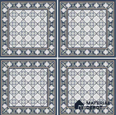 TL 03360 Persian Arte 600 x 600 mm Carving Matte Finish GVT Moroccan Tile - 9 mm (Sample)
