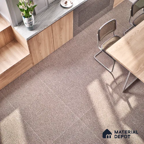 Stone Floor & Wall Tile | TL 00939 Cork Burgundy 4 ft x 2 ft Vitrified Tile | Suitable For Living Room, Bedroom, Bathroom