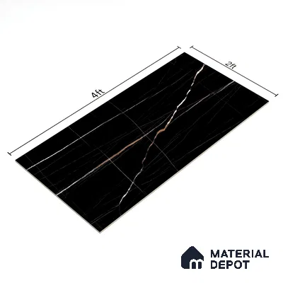 Marble Floor & Wall Tile | TL 01031 Sant Laurent 4 ft x 2 ft Vitrified Tile - 9 mm | Suitable For Living Room, Bedroom, Dining Area