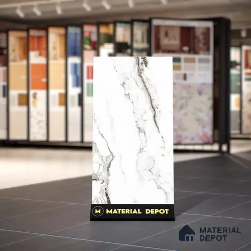 Marble Floor & Wall Tile | TL 00925 Saturio Earth 4 ft x 2 ft Vitrified Tile - 9 mm | Suitable For Living Room, Bedroom, Dining Area
