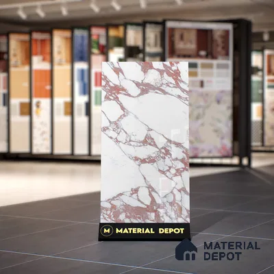 Marble Floor & Wall Tile | TL 01030 Saturio Mars 4 ft x 2 ft Vitrified Tile - 9 mm | Suitable For Living Room, Bedroom, Dining Area (Sample)