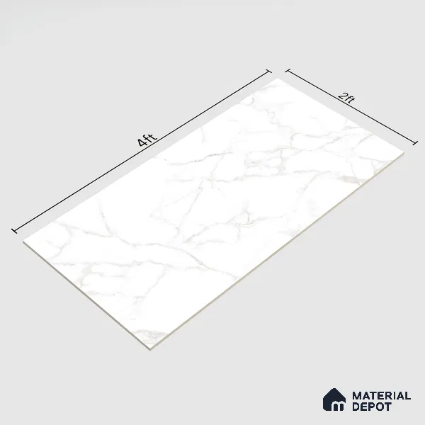 Marble Floor & Wall Tile | TL 00922 Saturio Saturn 4 ft x 2 ft Vitrified Tile - 9 mm | Suitable For Living Room, Bedroom, Dining Area (Sample)