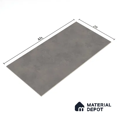 Cement Floor & Wall Tile | TL 00934 Stonex Gris 4 ft x 2 ft Matte Finish Vitrified Tile | Suitable For Living Room, Bedroom, Bathroom