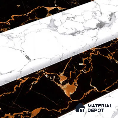 TL 01906 B White & White Highlighter 1 18 x 12 inch Glossy Finish Ceramic Wall Tile - 6 mm