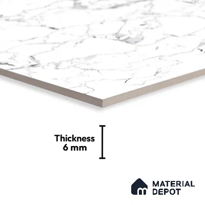 TL 01906 C Snow Light 18 x 12 inch Glossy Finish Ceramic Wall Tile - 6 mm