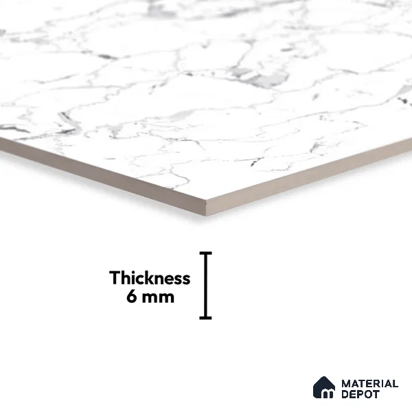 TL 01906 C Snow Light 18 x 12 inch Glossy Finish Ceramic Wall Tile - 6 mm
