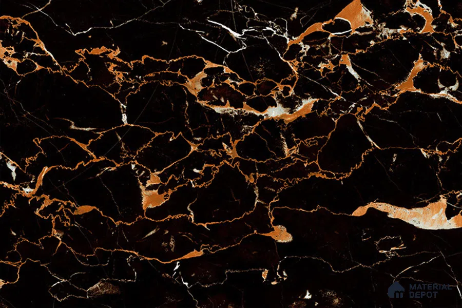 TL 01906 A Midnight Black Dark 18 x 12 inch Glossy Finish Ceramic Wall Tile - 6 mm